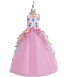 INS Unicorn Flower Girl Dresses for Wedding Kids Designer Girls Dress Dress Girls Dresses Princess Dress Big Kids Dresses A1917273