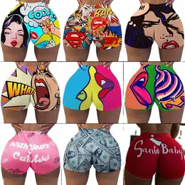 Shorts de espólio feminino barato Anime gráfico verão praia roupas femininas cintura alta shorts de suor plus size calções de treino o6eb #