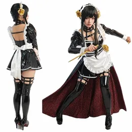 agcos Yor Forger Doujin Maid Cosplay Costume Girl Halen Uniforms Dr Sexy Cosplay 95nQ#