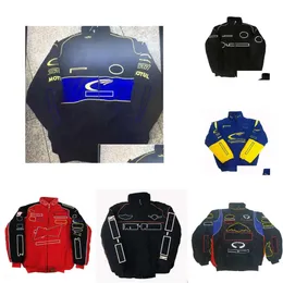 Upgrade Motorcycle Apparel F1 Forma 1 kurtka wyścigowa fl haftowany zespół bawełniany odzież Sprzedaż dostawa mobilność motocykl motocykl AC DHPOP
