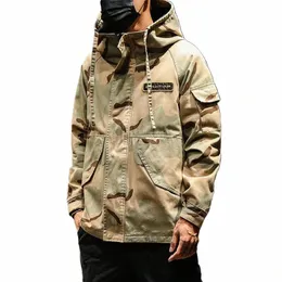 الرجال العسكريين السترة السترة الجيش تكتيكي الملابس متعددة الذكور erkek ceket windbreakers fi Chaquet Safari Hoode Jacket u3lf#