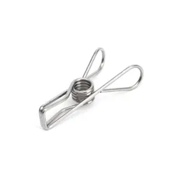 Edelstahl Kleidung Stifte Metall Clips Hanger Accessoires für Socken Unterwäsche Handtuchblech Kleidung Socken hängen Stifte Clips Clamp7210072