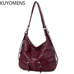 Evening Bags Casual Hobos Women Crossbody Bag Messenger Large Capacity Shoulder Pu Leather Female Handbag Purse Multipocket