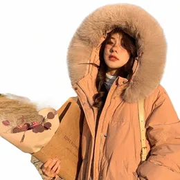 piumino da donna 2022 nuova giacca invernale Mid-lg con cappuccio Cott cappotti giacche addensate 90% piumino d'anatra bianco coreano Fi LM f4R9 #