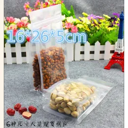 저장 백 소매 16 26 5cm 50pcs/lot 스탠드 업 밸브 플랫 바닥 오르간 투명 플라스틱 히트 씰 (Nuts Snack Package).