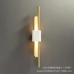 Lampada da parete in stile moderno a led con puleggia in legno antico, specchio per camera da letto, soggiorno, decorazione, accessori, impianto idraulico industriale