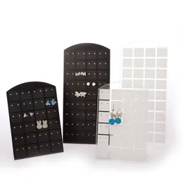 Fashion Plastic 1 Set 10 Pieces 48 72 Holes Earring Holder Jewely Display Ear Stud Rack Earrings Organizer Holder Jewelry Stand228b
