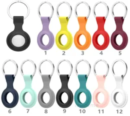 12 colori nuovi per Apple Airtags Locator Tracker Devices Accessori Custodia in silicone Custodia protettiva antiurto Protezione completa della pelle8719710