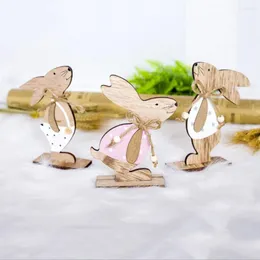 Decorazione per feste patimate decorazioni di Pasqua in legno per pendenti per decorazioni fai da te