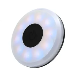 ترقية 3 ملونة LED LED اللمس اللاسلكي تبديل الضوء المصباح التلقائي المحمولة القراءة ليلة الضوء سقف الجبل المغناطيسي لمبة عالمية