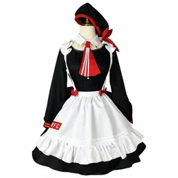 anime Game Genshin Impact Collaborati KFC Noelle Cosplay Costumes Maid Lolita Dr Kawaii Uniform Halen Girl Apr Hat v1M1#