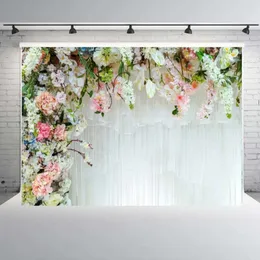 Cloth Pattern 150*210Cm Floral Party Background Wedding Backdrops Decor Flower Wall Birthday Supplies Photography Props