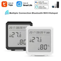 Smart Home Control 65 Tuya WIFI Sensore di temperatura e umidità Termometro igrometro interno con display LCD Supporto Alexa Googl3695287