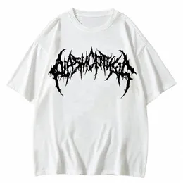 men Tshirts Graphic Streetwear Hip Hop Goth Summer Y2K Print Harajuku Short Sleeve Cott Tops Tees Oversized T-Shirt Clothing x2OQ#