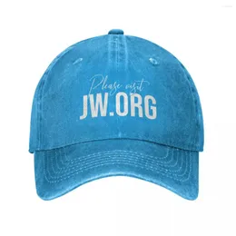 Top Caps Lütfen JW.org Beyzbol Kapağı Gentleman Hat Bobble Kadın Erkekler