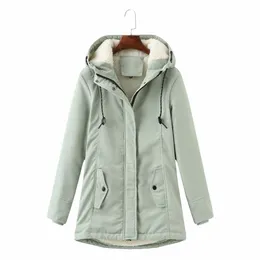 winter Jackets for Women 2023 New in Coats Lg Down Coats Zipper Hooded Parkas Bomber Plush Jacket Windbreaker Fi Clothes p0Xo#