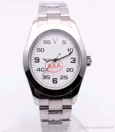 판매 신사 손목 시계 블랙 다이얼 시계 남성 40mm 자동 청소 운동 에어킹 스테인리스 스틸 116900 시계 08114423