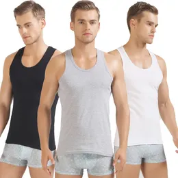 3 pçs verão homens colete de algodão roupa interior para homens undershirt camisas transparentes masculino tanque superior bodyshaper fitness wrestling singlets 240314