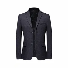 Mäns fi Leisure Suit Blazers Autumn 2021 Jackor Cardigan Casual Coats Solid Slim Male Spring Busin Classic Moownuc Y8DL#
