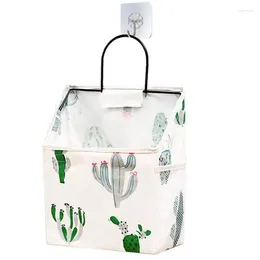 Storage Bags Wall-hang Waterproof Canvas Pocket Stationery Organizer And Multifunctional Hang With
