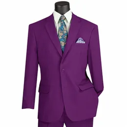 Herren Zweiteiliger eleganter Anzug Einreiher Casual und Fiable Herrenanzüge Slim Fit Design Hose Voller männlicher Hochzeitsmann V4Oq #