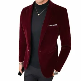 5xl New Autum Veet Wedding Dr Coat Мужской пиджак Fi Повседневный пиджак Stage Мужские пиджаки для костюмов Homme R6c1 #