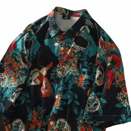 tropical Fr 3D Printed Shirt Man/Women Casual Fi Short Sleeves Shirts Butt Lapel Streetwear Oversized Unisex Clothing 45aB#