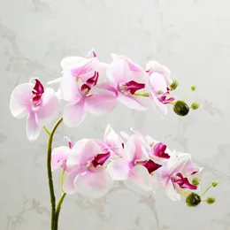 Şube Phalaenopsis Yapay Çiçekler Tek İpek Ev Dekorasyon Oturma Odası Simülasyon Düğün Çiçek Arra 77cm uzunluğunda