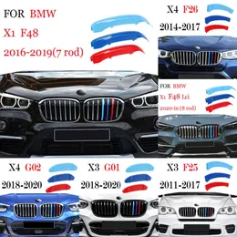 2024 3PCS CAR PRZEDNI KRWA MUT MOCI DO BMW X1 E84 F48 X3 F25 G01 X4 F26 G02 X5 E70 F15 G05 X6 E71 F16 Wyścigowe paski z kratki z przodu