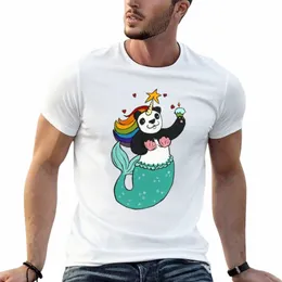 Panda von awesomen T-Shirt maßgeschneiderte Sommeroberteile Kurzarm-T-Shirt süße Kleidung Herren schlichte T-Shirts b9BY #