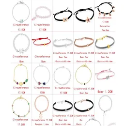 Braccialetti con ciondoli 2022 nuovo stile 100 925 Sterling Sier classico simpatico orso braccialetto della gioventù moda donna gioielli fabbrica Whole4702139 Dro Dhbnr