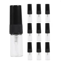 Aufbewahrungsflaschen 10 Stück Mini Tragbare Glasparfümflasche Reisegröße Leere Sprühflaschen (2 ml)