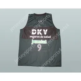 Anpassat alla namn alla team Ricky Rubio DKV Barcelona 9 Basketballtröja alla sömda storlek S M L XL XXL 3XL 4XL 5XL 6XL TOPAMAKTION
