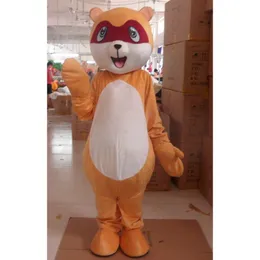 Maskot Kostümler Köpük Rakun Bebek Karikatür Peluş Peluş Noel Süslü Elbise Cadılar Bayramı Maskot Kostüm