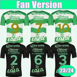 23 24 Santos Laguna Men Soccer Jerseys O. CAMPOS GOVEA F. TORRES A. CERVANTES H. PRECIADO J. CORREA J. BRUNETTA MUNOZ DORIA D. MEDINA Home Away Football Shirt Uniforms
