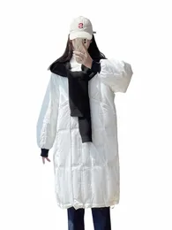 2023 Nuovo inverno Lg giù cappotto imbottito da donna colletto tondo multi-tasca giacca di colore solido antivento calore Lady Parka T590 L1XF #