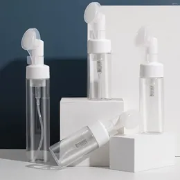Flytande tvåldispenser 1 PC Foaming Bottle Facial Cleanser Foam Maker With Clean Brush Portable Face Washing Mousse flaskor