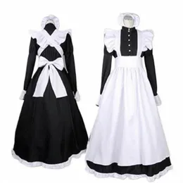 british Style Maid Dr Cosplay Animati World Cafeteria Cafe Dr, Lg Dr, Black and White Maid Dr masculin Costume K2rb#