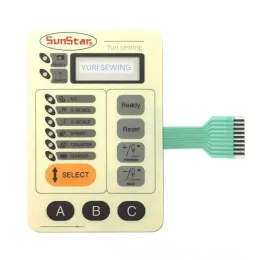 Maschinen industrielle Nähmaschinenteile Sunstar SPSCB1201 1202 1254 Button Control Box Panel Membranschalter Papier Betrieb Aufkleber