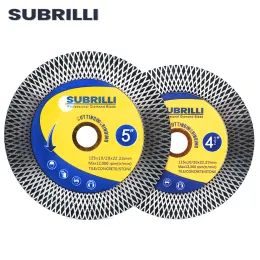 Zaagbladen SUBRILLI 4.5/5 Inch Diamond Cutting Grinding Disc Carving Circular Multifunctional Saw Blade For Tile Stone Marble Granite