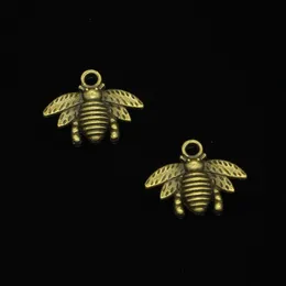 109pcs çinko alaşım takılar antika bronz kaplama bumble arısı bal arı takılar mücevher yapmak için DIY el yapımı kolyeler 21 16mm2206