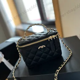 Womens Classic Mini Gurity with Chain Box Trunk Bags Crossbody Counter Designer Faction Tiny Cosmetic Case for Women