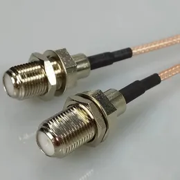 2024 ANPWOO 15 cm 5,9 Zoll individuell anpassbarer Koaxial-HF-Kabelstecker 3G-Modem TS9 rechtwinklig auf F-Buchse mit Pigtail-Kabel RG316