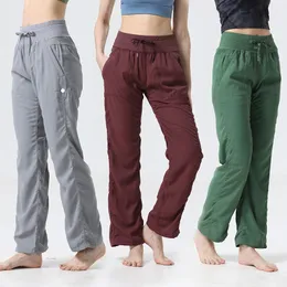 Pantaloni da yoga da donna per donna Pantaloni casual larghi lunghi a gamba larga Pantaloni da jogging da palestra per allenamento da donna Abbigliamento femminile Abbigliamento sportivo