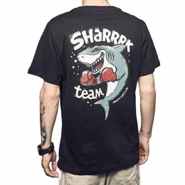 Summer Summer Shark Print Men Men Tirt عالي الجودة من القمصان النسائية للسيدات cott tee street street street streat st streat verugy regh 13 jg#