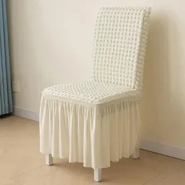 Cadeira cobre capa de assento elástica elegante estiramento protetor para banquete festa de casamento macio não-desvanecimento slipcover sala de jantar
