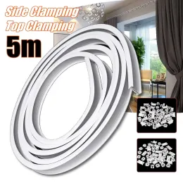 Accessories 2M/3M/4M/5M/6M Flexible Ceiling Curtain Track Bendable Window Rod Rail Straight Curve Curtain Accessories Kit Home Decor