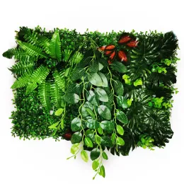 Gravestones New Artificial Plant Lawn Diy Background Wall Simulation Grass Leaf Panel Green Decoration Hanging