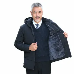 Outono inverno lg homens à prova de vento para baixo jaqueta casacos dos homens quente com capuz velo jaqueta quente parkas multi bolsos casaco masculino parkas x30q #