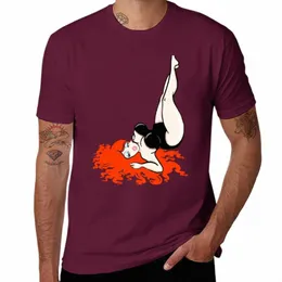 Ravishing Recling Redhead T-Shirt قمصان العرق الرسم المحملات المخصصة للفاكهة العادية من القمصان Tlloy Mens 34ns#